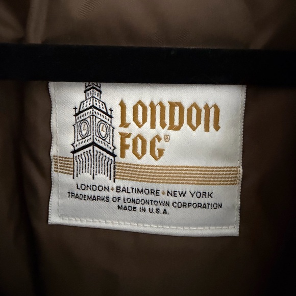 London Fog Men's Trench Coat with zip out warm lining- putty color 44 reg - Picture 2 of 6